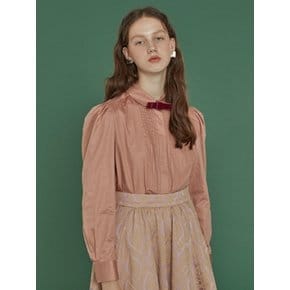 pintuck shirts blouse_pink