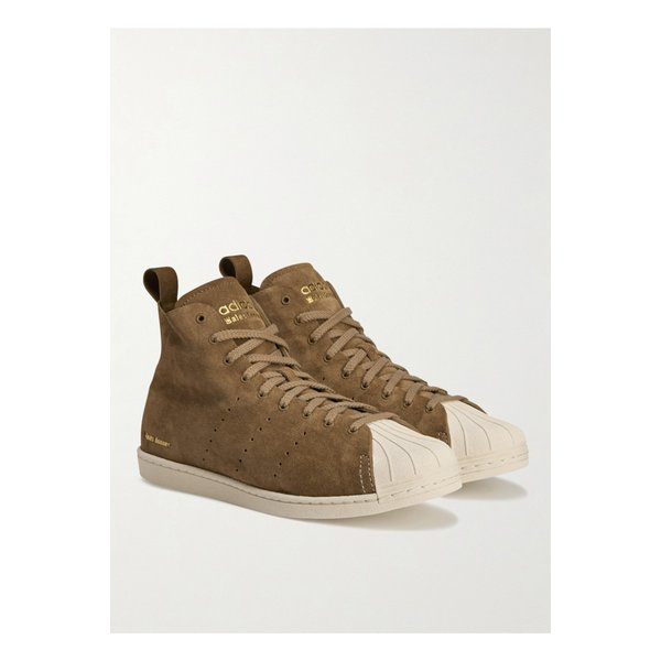 웨일스 보너 슈퍼스타 하이 퍼포레이티드 스웨이드 스니커즈 카멜 1647597357833051