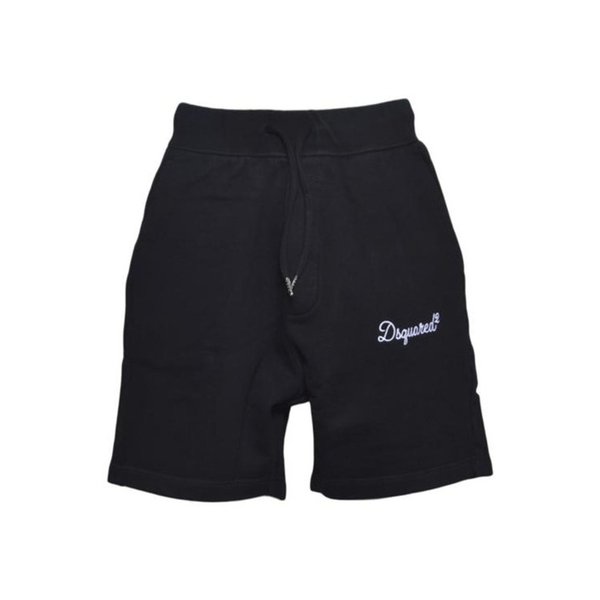 26SS 디스퀘어드2  남성 시그니처 릴렉스 핏 쇼츠 S74MU0969D25029 900 Nero BPG
