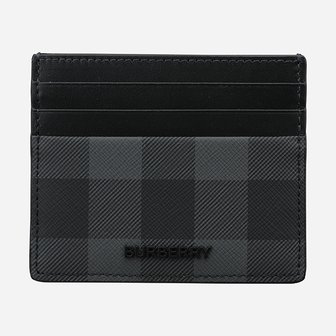 버버리 [시흥점] 6S 8112259 A8800 메탈 로고 체크 카드 케이스 차콜