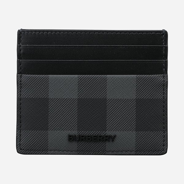 [시흥점] 6S 8112259 A8800 메탈 로고 체크 카드 케이스 차콜