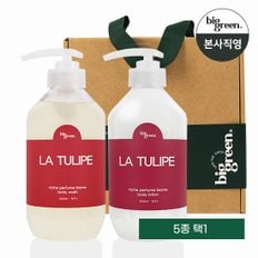 빅그린 니치 퍼퓸 바이옴 바디워시 500ml+바디로션500ml_5종 택1 선물세트