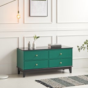 바움 2단 1200 원목 높은거실장