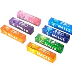호올스 HALLS 호올스 스틱 멘톨 사탕 졸음방지 캔디 5개