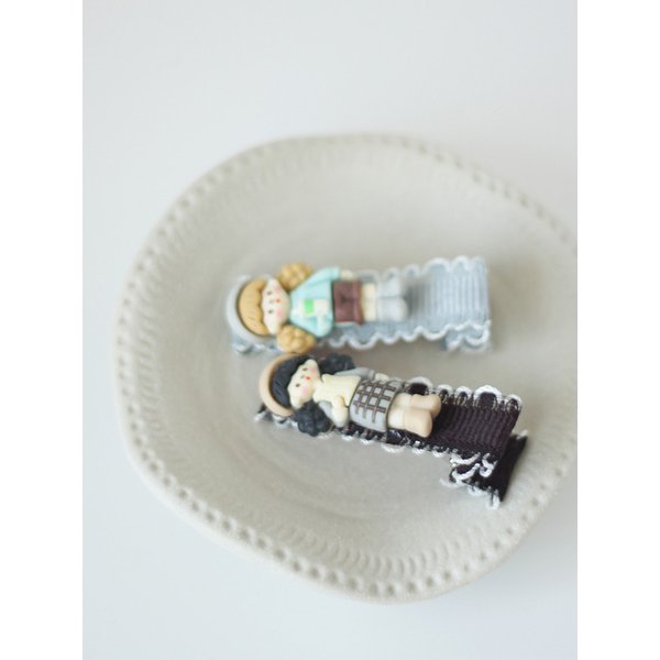 curly hair child hair clip(뽀글이 어린이 집게핀)