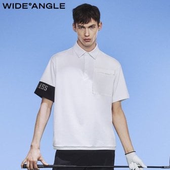 와이드앵글 23년 SS 남성 유틸리티 반팔 폴로 티셔츠 WMM23201 화이트(W2),베이지(E2),블랙(Z1)