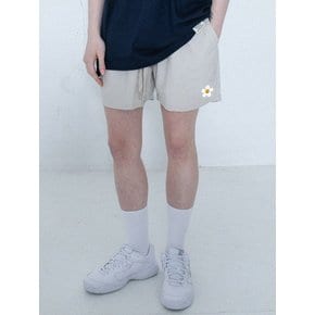 [UNISEX]플라워도트 프린팅 쇼츠_라이트샌드