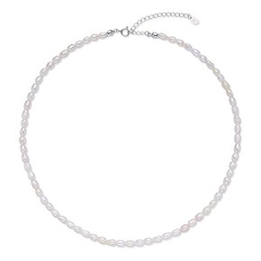 Silver925 오벌 에그펄 목걸이