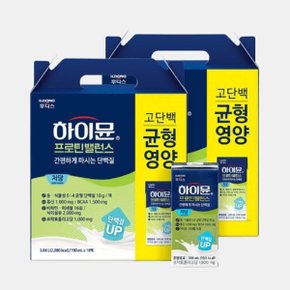 하이뮨 프로틴 밸런스 음료 저당 190ml 32팩 (2박스)