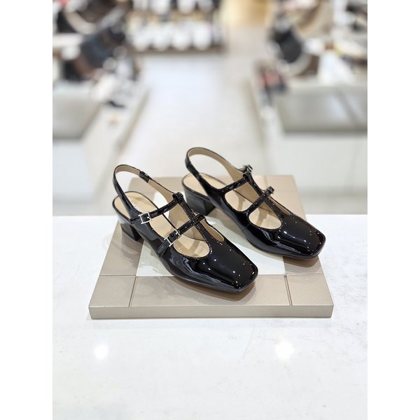 [시흥점] 여성 4센티 두줄 에나멜 슬링백 (012412702)