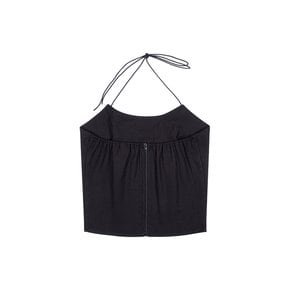 LACE-UP CORSET TOP_Black