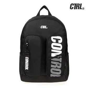 CTRL 씨티알엘 DOUBLE POCKET BACKPACK (BLACK) 백팩