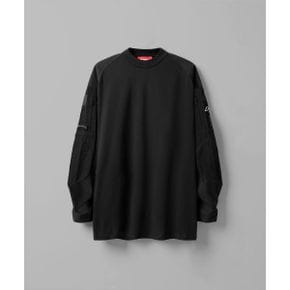 X 에스파 벨크로 롱슬리브 블랙 aespa VELCRO LONGSLEEVE BLACK