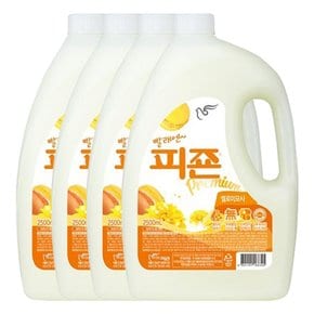 피죤 섬유유연제 옐로미모사 2500ml X 4개(1박스)