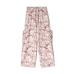 PATTERN CARGO PANTS (WINE)