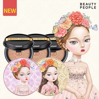  뷰티피플 철벽녀 소이 단백질 앰플 쿠션 총 5개용량 (본품2+리필3)