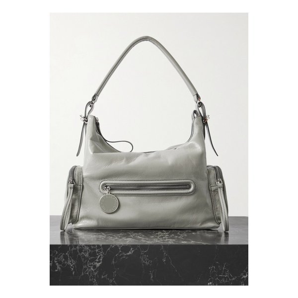 스텔라매카트니 다트무어 텍스트 숄더 백 라이트 그레이 46376663162900192