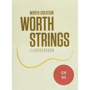 Worth Strings C6 우쿨렐레 현 클리어 6 현 63 인치 플로로 카본