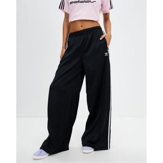 아디다스 5220403 adidas Satin Wide Leg Track Pants - Black