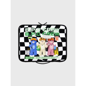 CHECKER BOARD BPC CREW-BLACK/WHITE(13인치 북파우치)