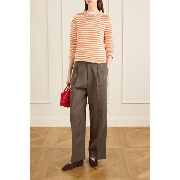 라 리뉴 미니 마리나 스트라이프 코튼 스웨터 46376663163013200