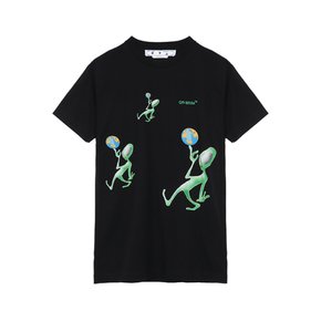 반팔 티셔츠 블랙 OMAA038F22 JER008