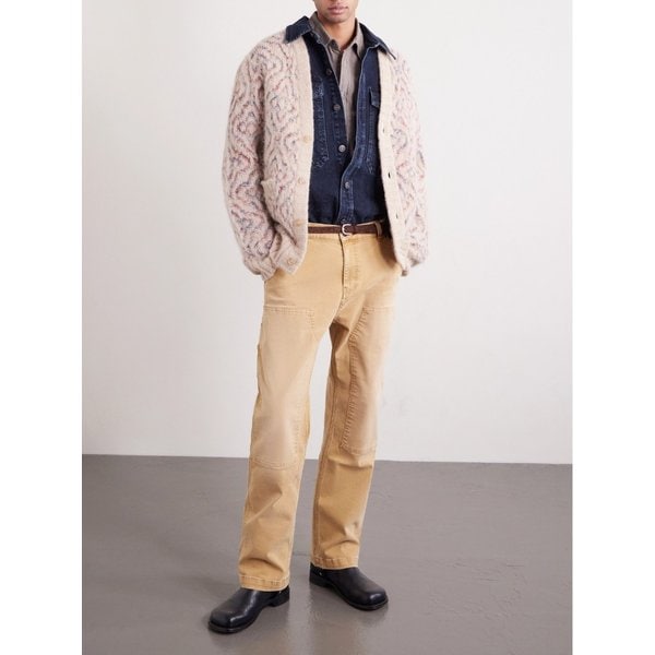 코리더 소마틱 스페이스 다이 알파카 블렌드 가디건 46376663162939630