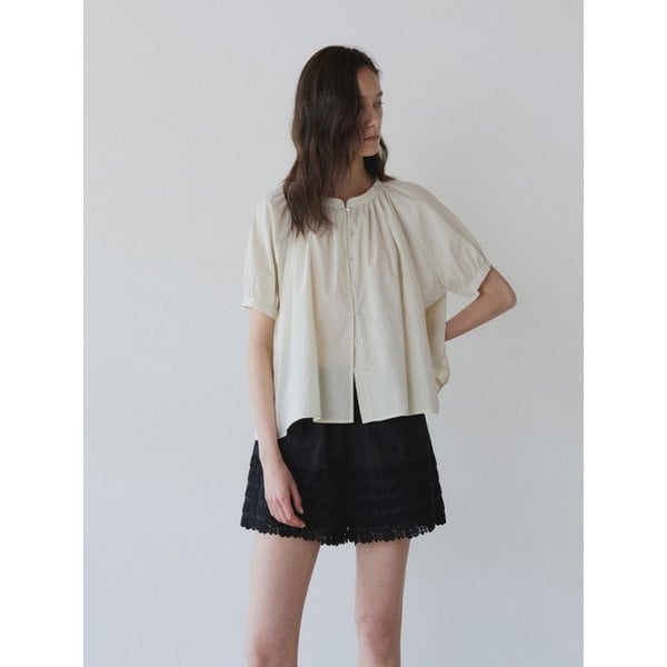 DRAPE RAGLAN BLOUSE, LIGHT BEIGE