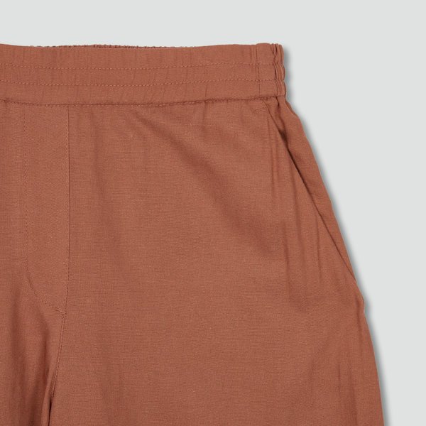 여 리넨 블렌디드 큐롯 팬츠 J125201118076