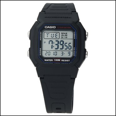 카시오 타임플래닛 CASIO W-800H-1A 카시오 시계 우레탄밴드_