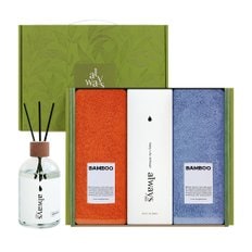 송월타월 이클립스 뱀부250g 2장+디퓨저1개 선물세트