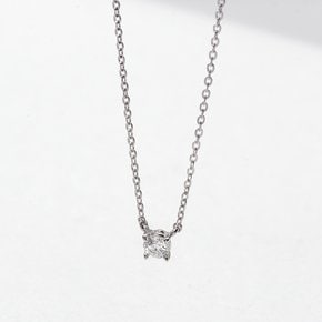 14k 티니 베이직 4프롱 모이사나이트 1부 목걸이