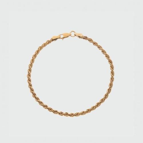아우리 주얼리 팔찌 B2264 Alhambra Gold Vermeil Rope Bracelet