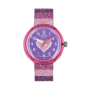 FPNP127 COLOR MY LIFE STRIPY GLITTER 아동 나토시계