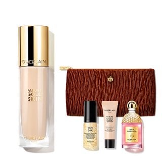 겔랑 [단독/파우치] 빠뤼르 골드 스킨 파운데이션 세트