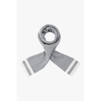 에르노 남성 스트라이프 리브드 울 스카프 4615390003000