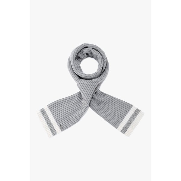 남성 스트라이프 리브드 울 스카프 4615390003000