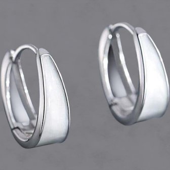  [옷자락] 여성 엘레강스 볼드 진주 마블 포인트 후프 귀걸이