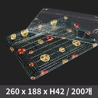  일회용 식품포장 초밥용기 WL-11 벚꽃 세트 1박스(200개)