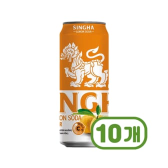  싱하 유자레몬소다 제로칼로리 탄산캔음료 330ml X 10개