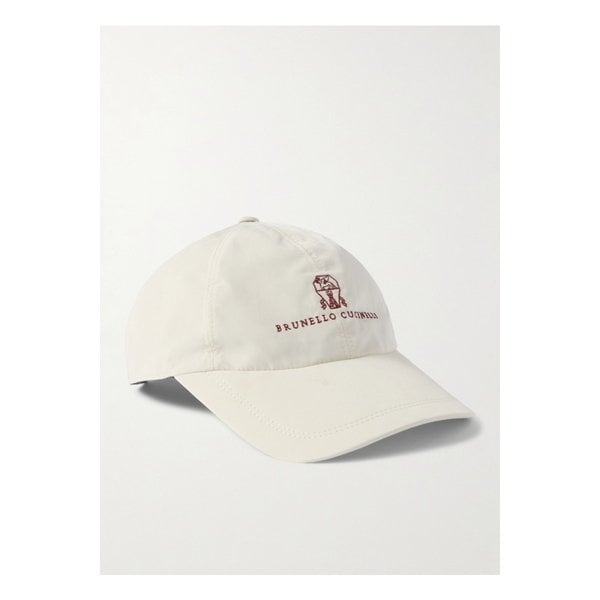 브루넬로쿠치넬리 로고 자수 코튼 트윌 베이스볼 캡 46376663162856589