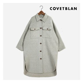 [COVETBLAN] 사이드 슬릿 핸드메이드 코트 (V216MCT110W)