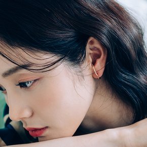 14k 18k 민스틱 이어커프 금 골드 명품 스틱 귀걸이
