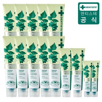 덴티스테 뉴마일드 치약 180g*10개+60g*2개+20g*2개