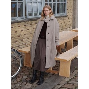 Single Breasted Padded Coat (2color)