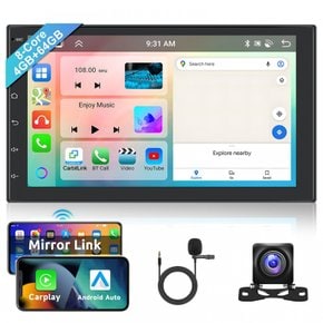 4GB+64GB 2din 7 IPS 8 GPS Carplay Android Auto WIFI FM RDS 2 안드로이드 차 입체