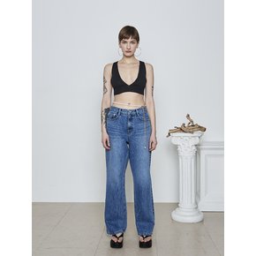 ROW RISE DENIM PANTS BLUE MTBBSPA01124