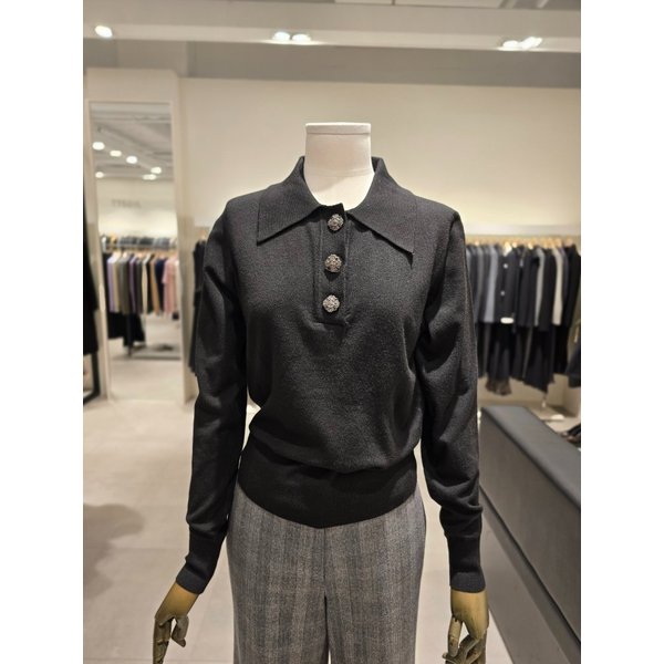 [파주점] 울 블렌드 버튼 포인트 풀오버 니트 JRAA1PO903