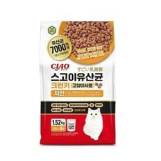 이나바 챠오 스고이유산균 크런키 고양이사료 치킨 1.52kg