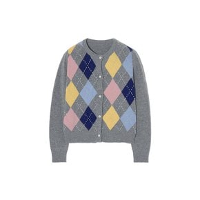 Grandma argyle cardigan_gray